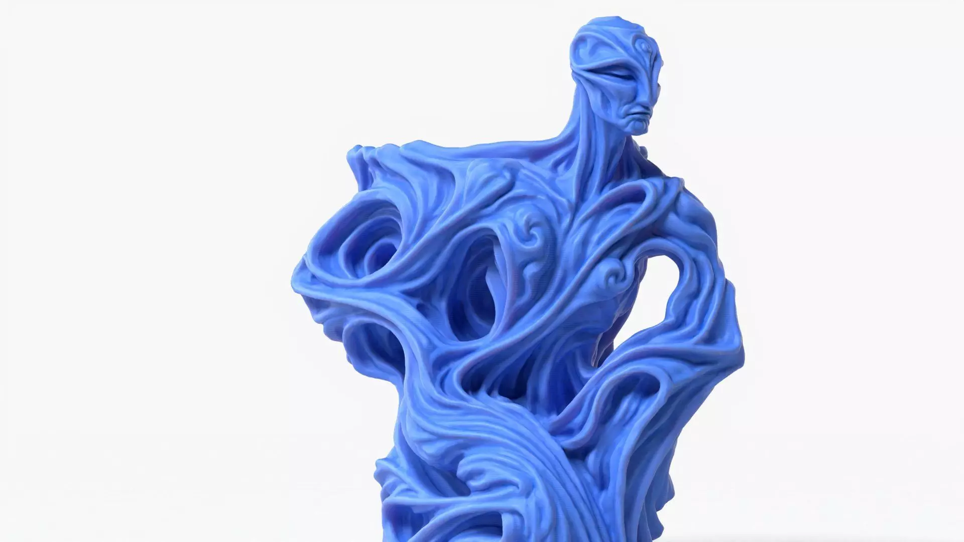 Wavy Pot Sculpture 3D print model_5