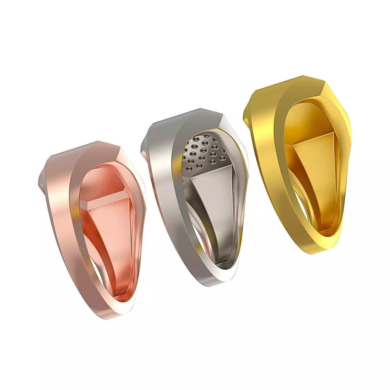 Signet Ring Collection 3D print model_7