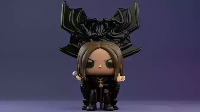 Ozzy Osbourne funko pop from his Final show 3D print model