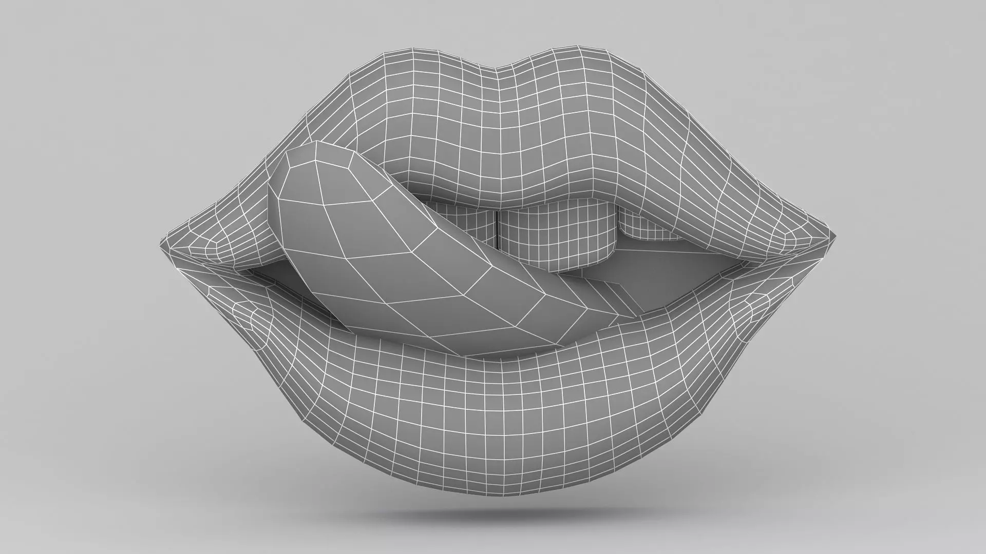 pink Tongue Licking 3D model_10
