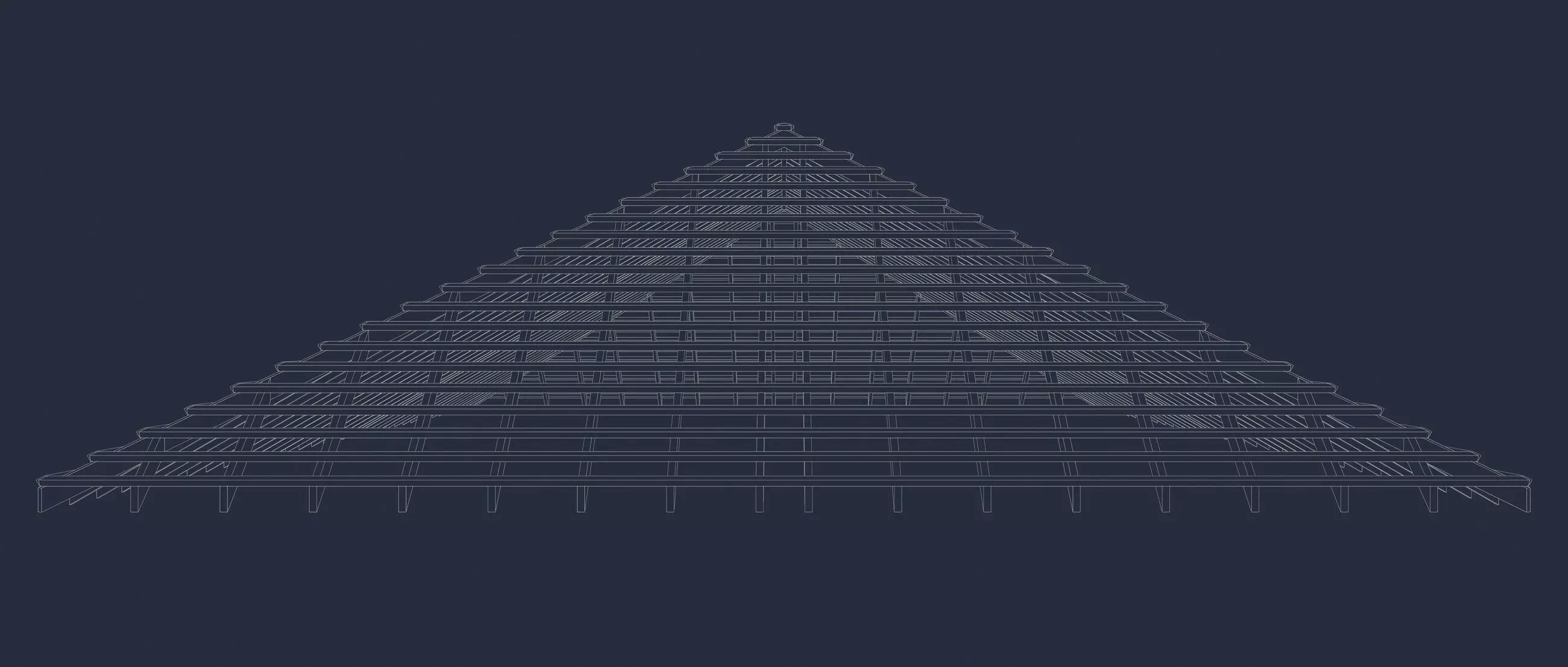 Roof structure 25O11 3D model_8