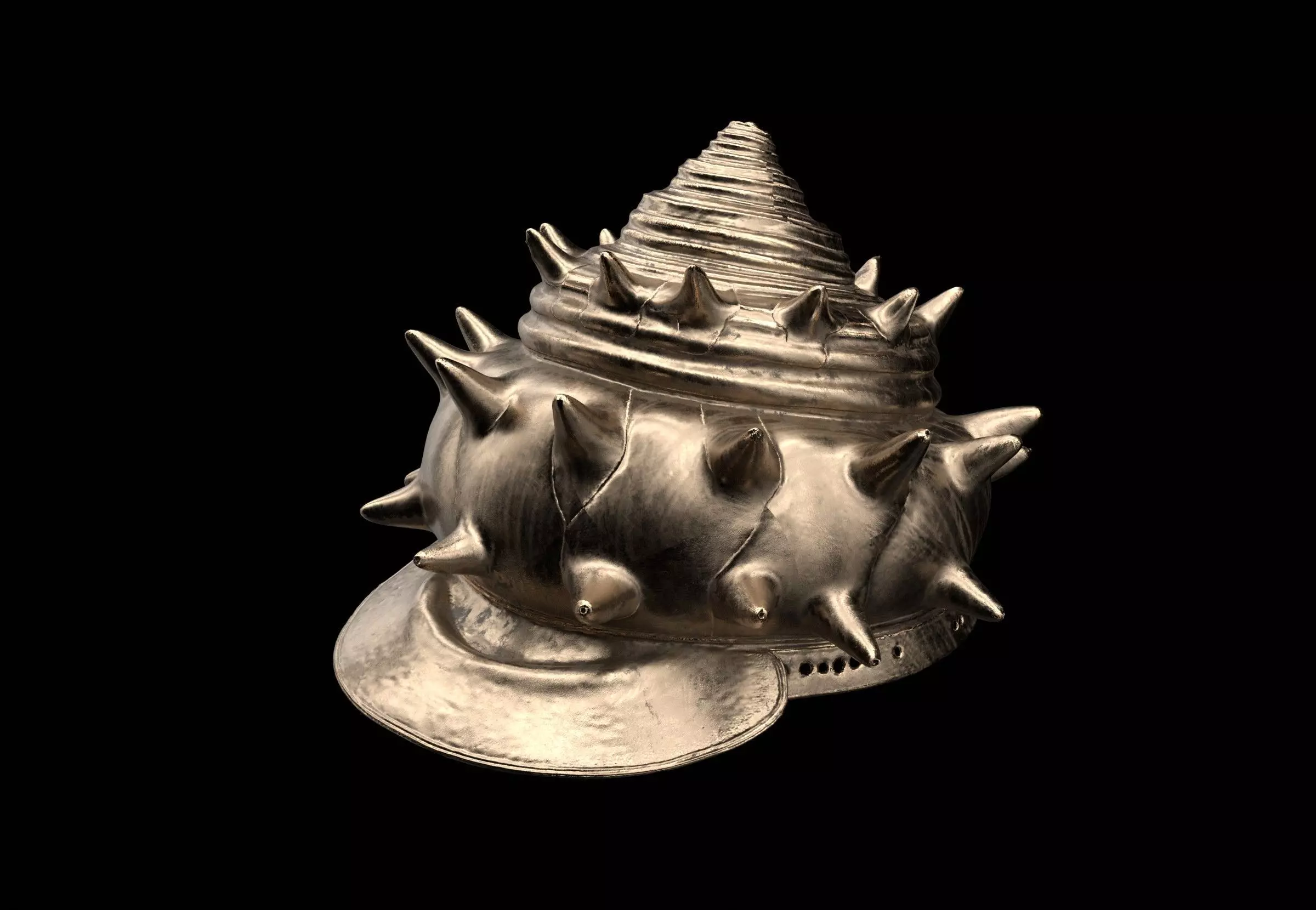 shell helmet 3D model_0