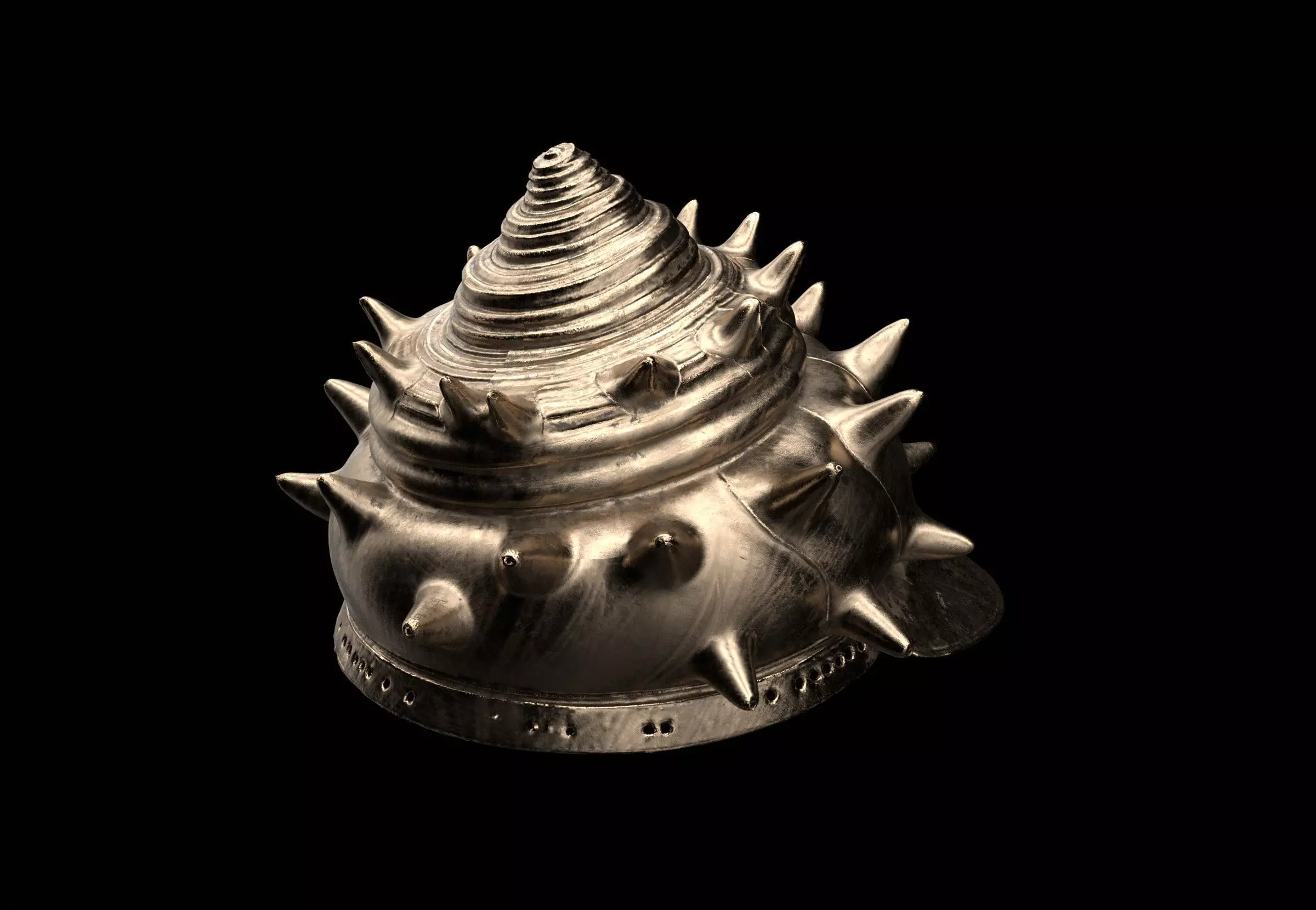 shell helmet 3D model_2