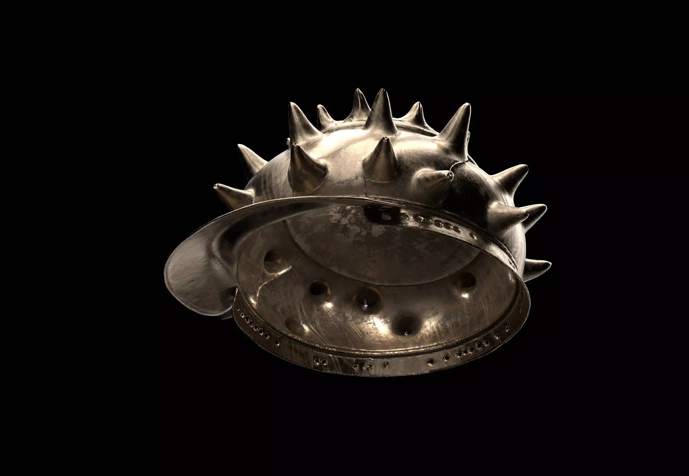 shell helmet 3D model_4