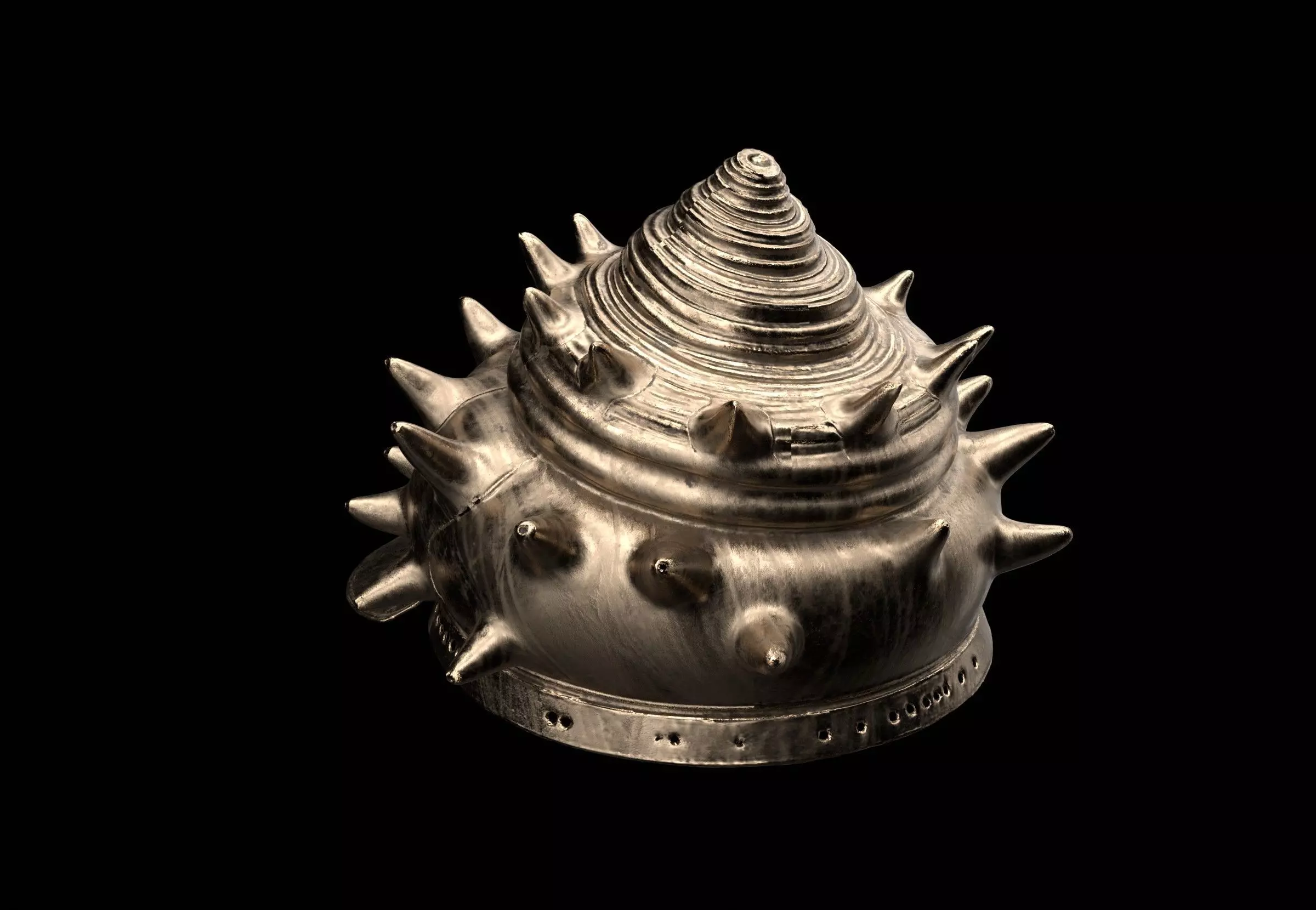 shell helmet 3D model_3