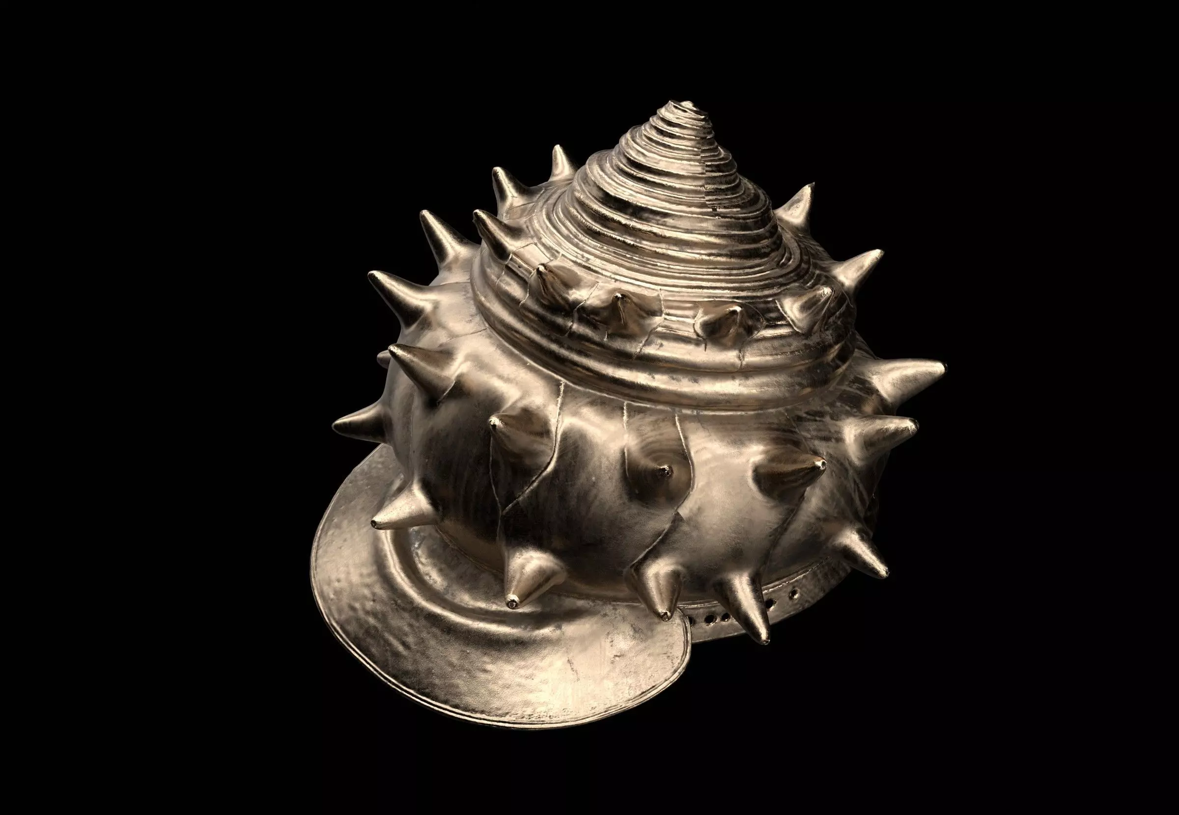 shell helmet 3D model_5