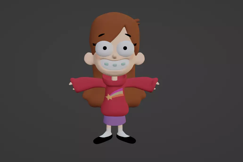 Mabel Pines Gravity Falls Free 3D model