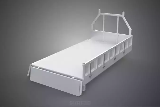 FLAT BED DECK DROP SIDE LOAD BODY GATE DOOR PICKUP TRUCK CAR BOX 3D model