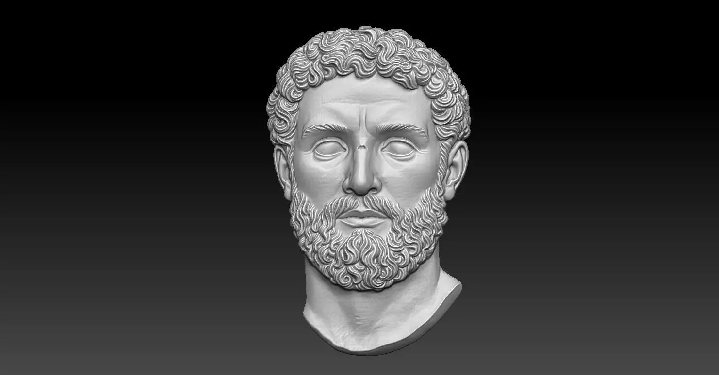1 Antoninus Pius CNC Relief Model 3D print model