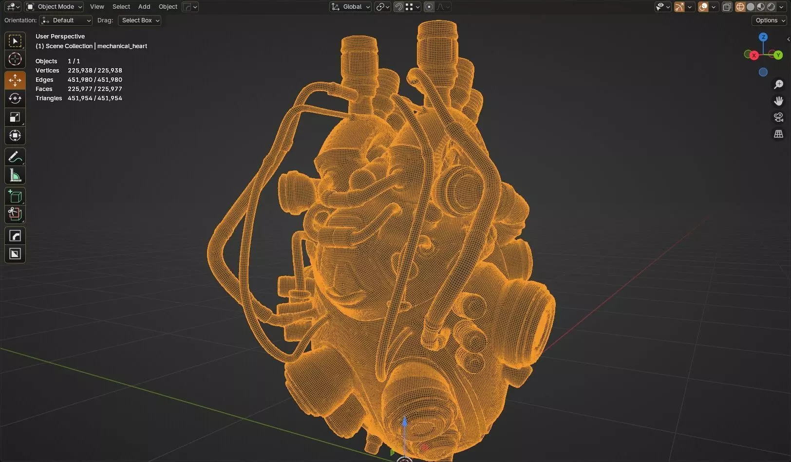 mechanical heart 3D model_12