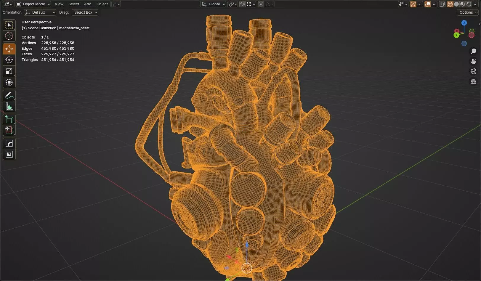 mechanical heart 3D model_11