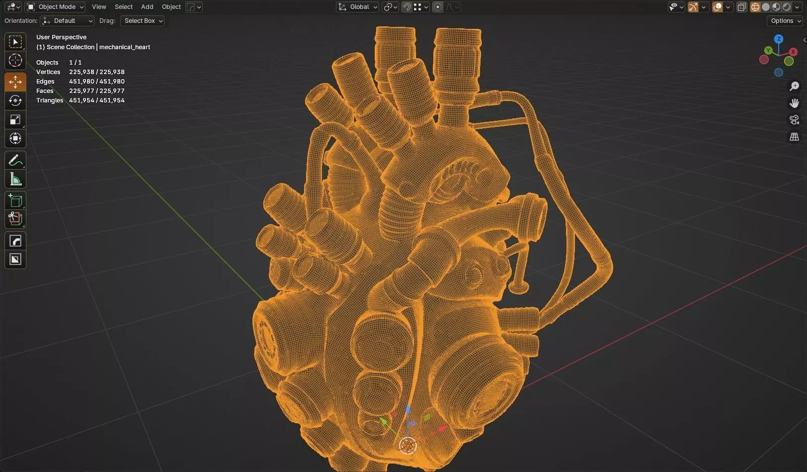 mechanical heart 3D model_10