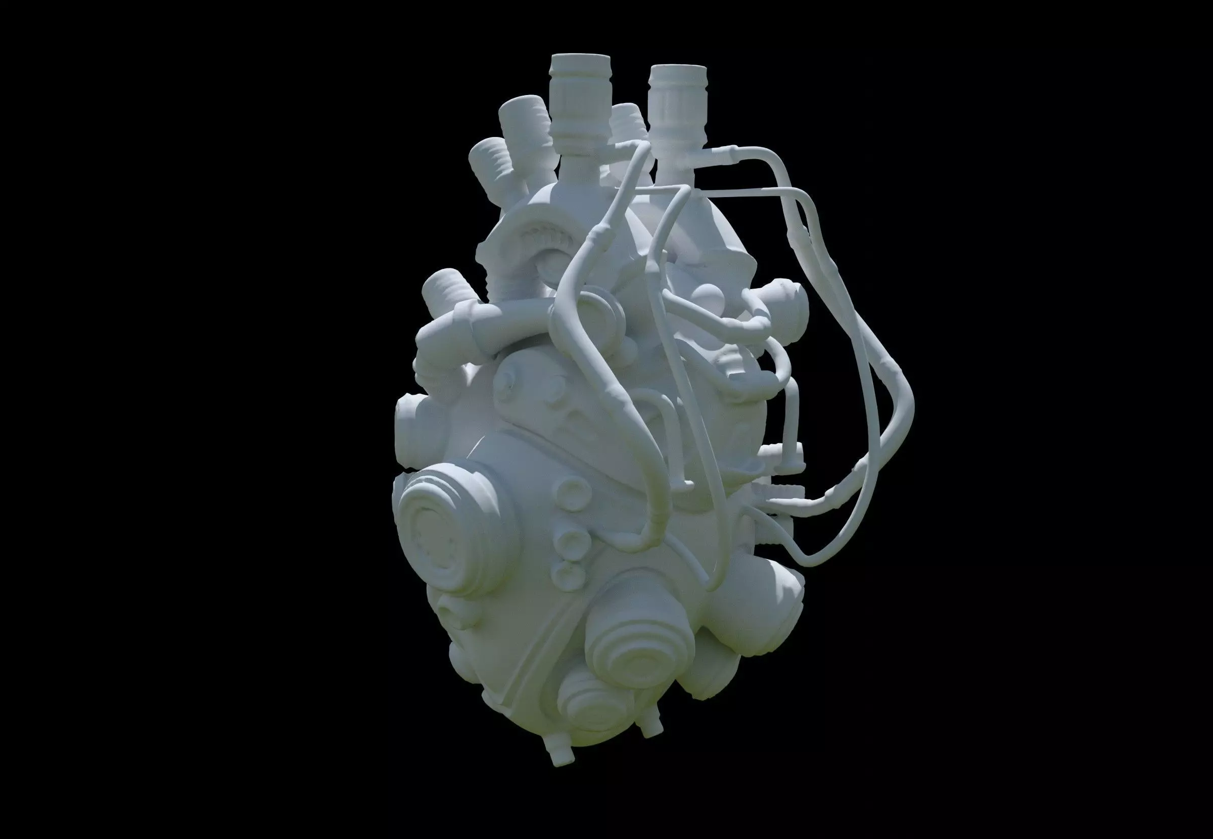 mechanical heart 3D model_6
