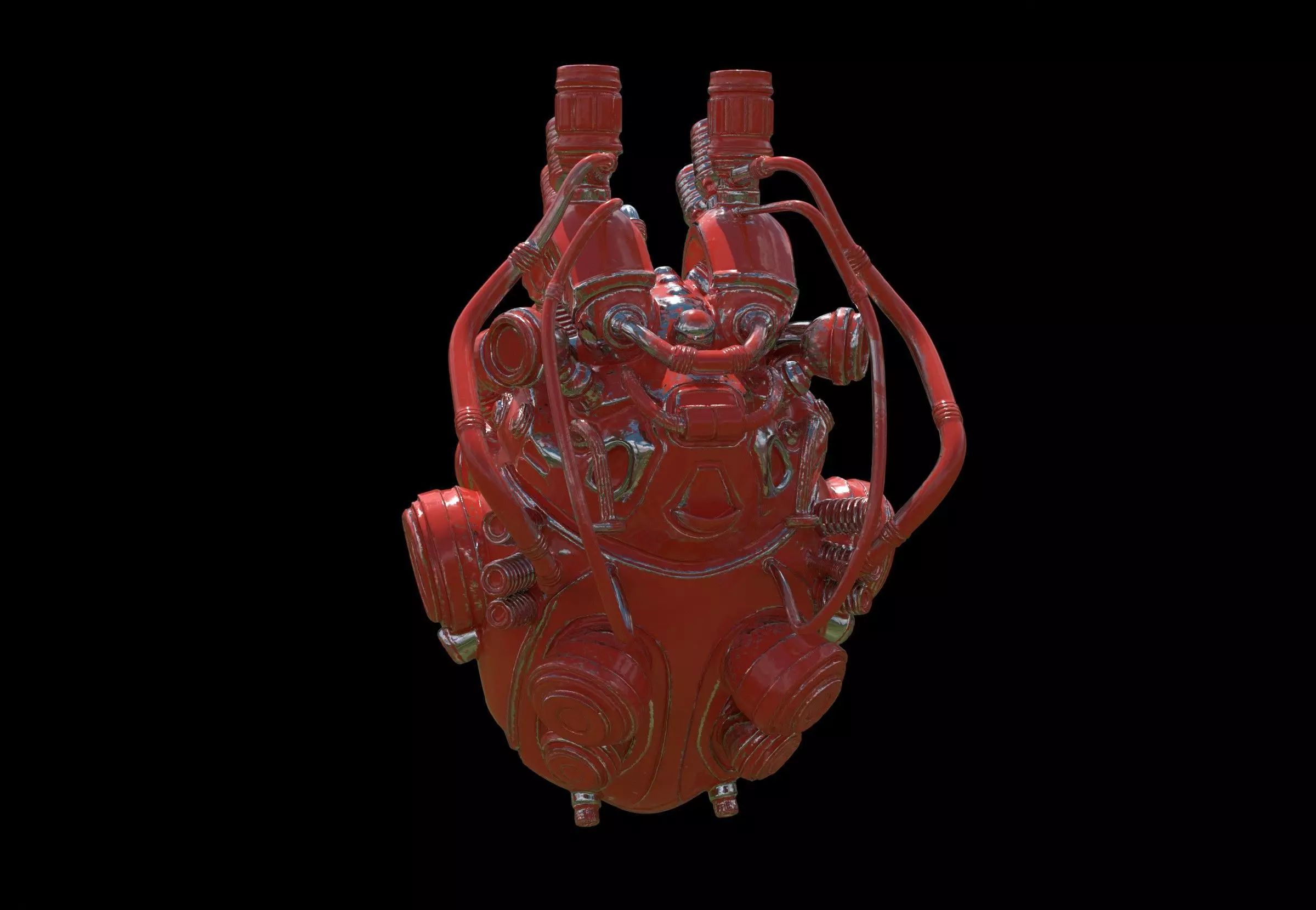 mechanical heart 3D model_4