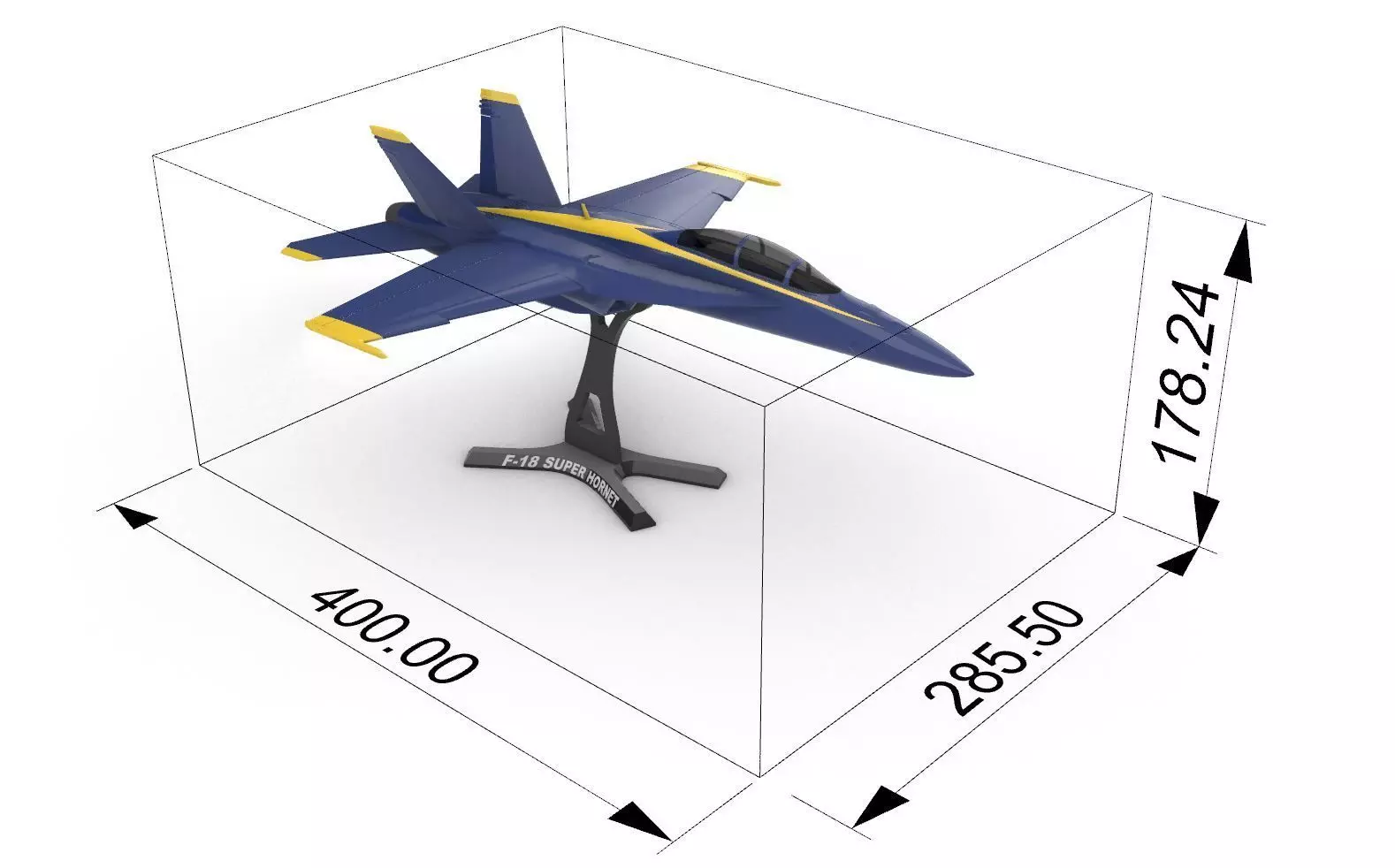 FA-18 Super Hornet US Navy  Blue Angels 3D print model_11