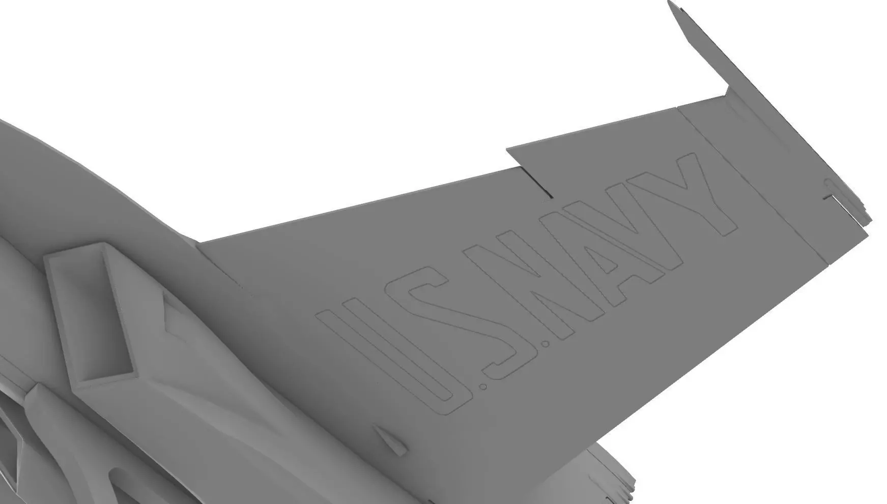 FA-18 Super Hornet US Navy  Blue Angels 3D print model_8