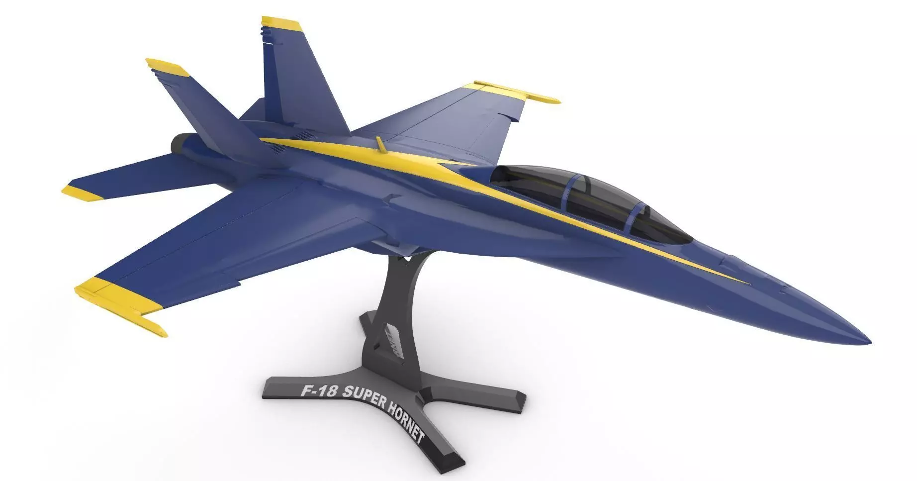 FA-18 Super Hornet US Navy  Blue Angels 3D print model_0