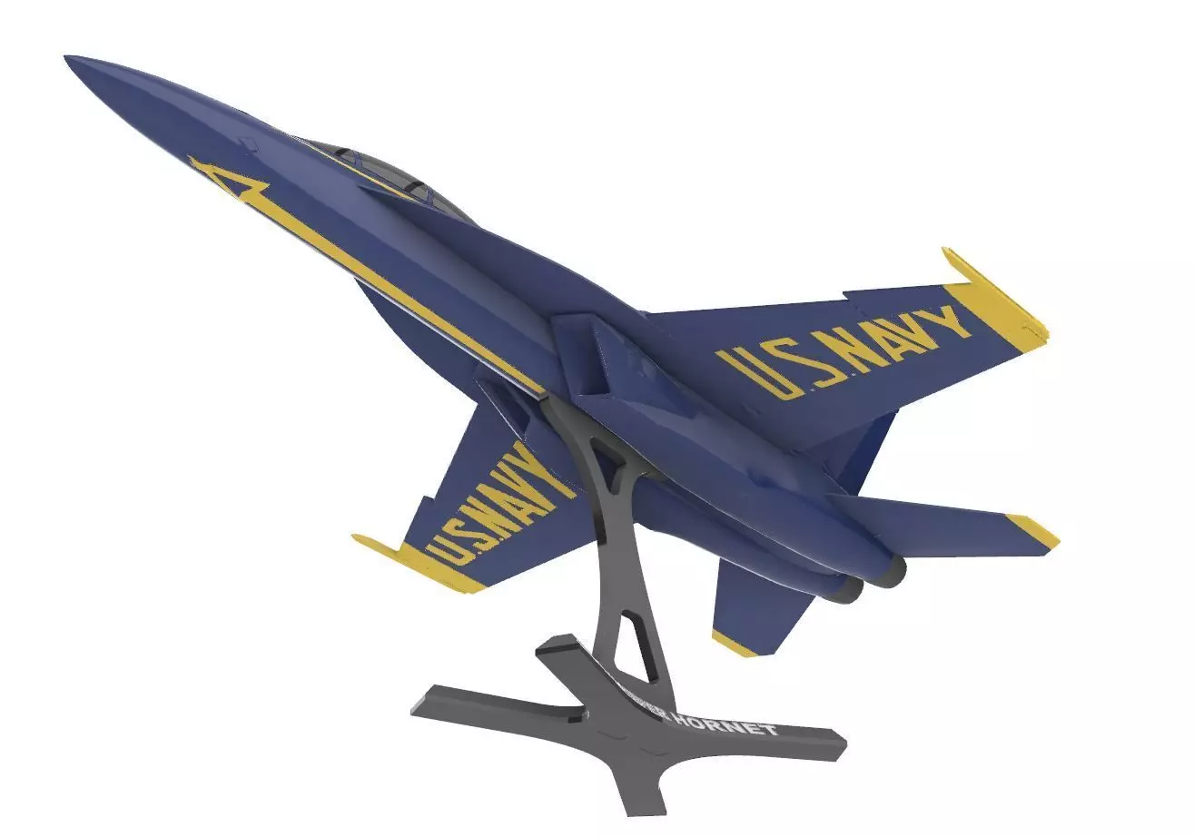 FA-18 Super Hornet US Navy  Blue Angels 3D print model_2