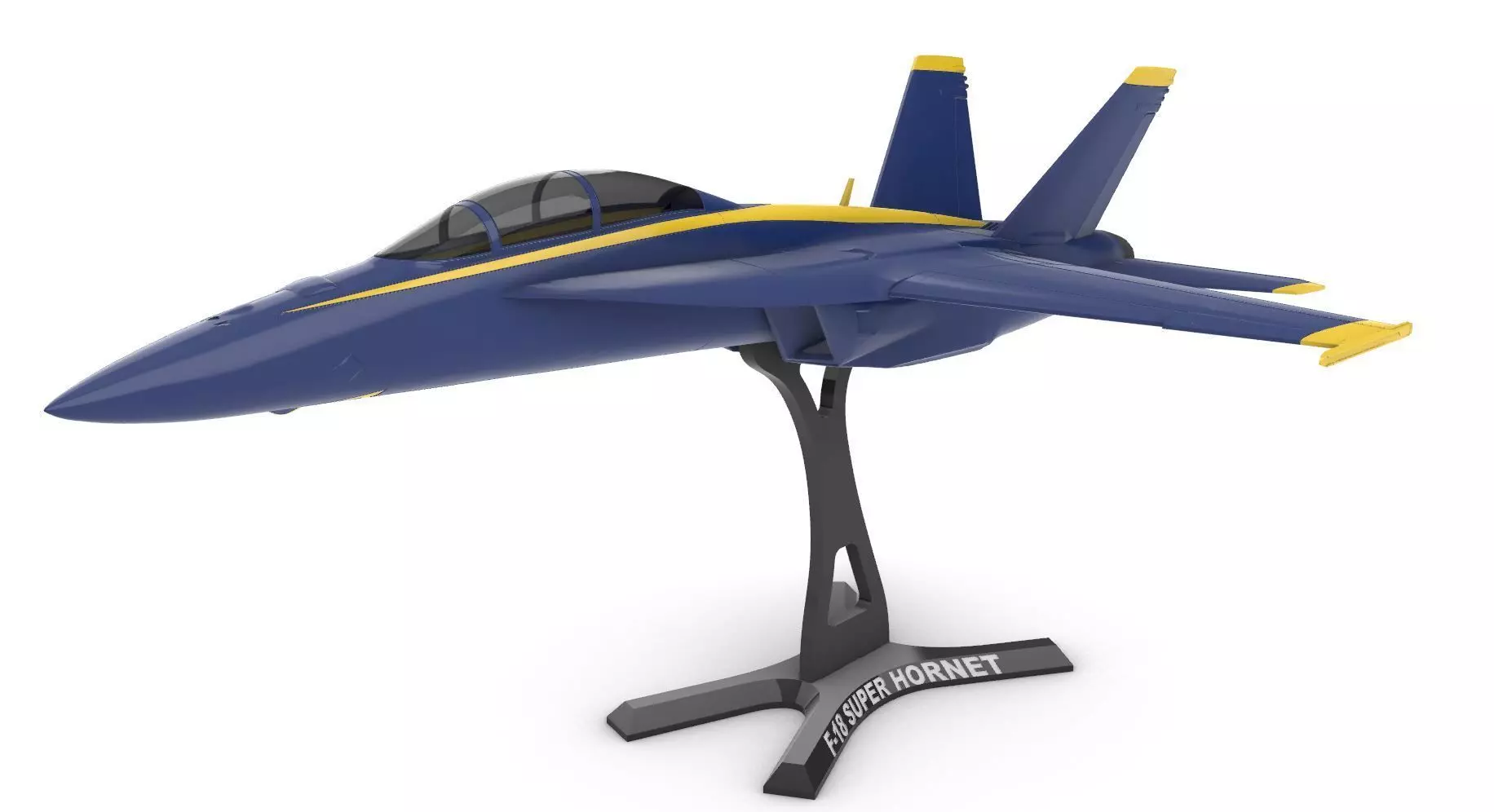 FA-18 Super Hornet US Navy  Blue Angels 3D print model_14