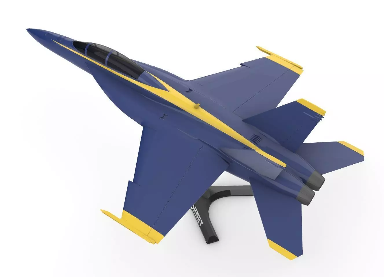 FA-18 Super Hornet US Navy  Blue Angels 3D print model_12