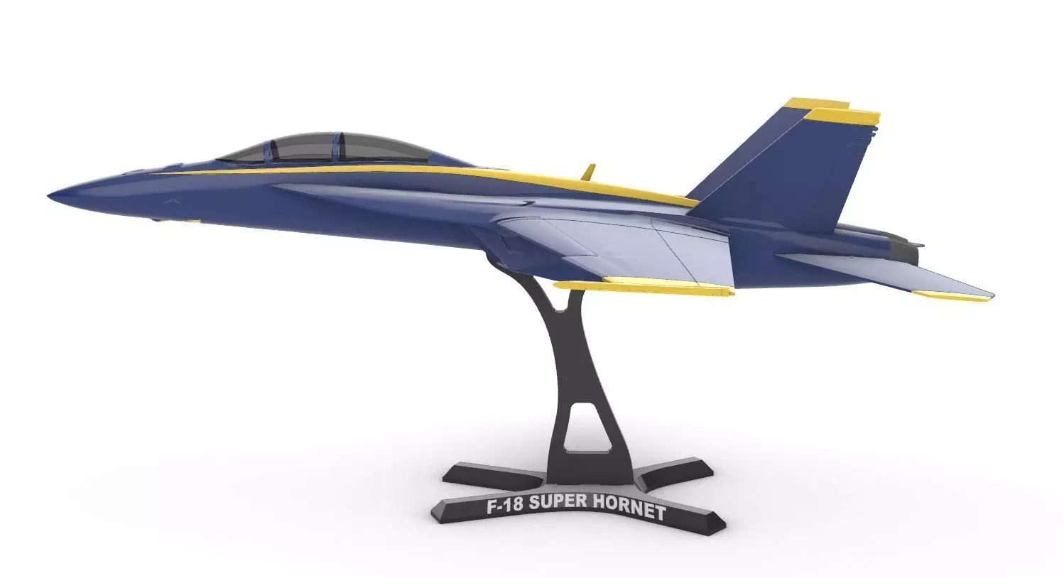 FA-18 Super Hornet US Navy  Blue Angels 3D print model_13