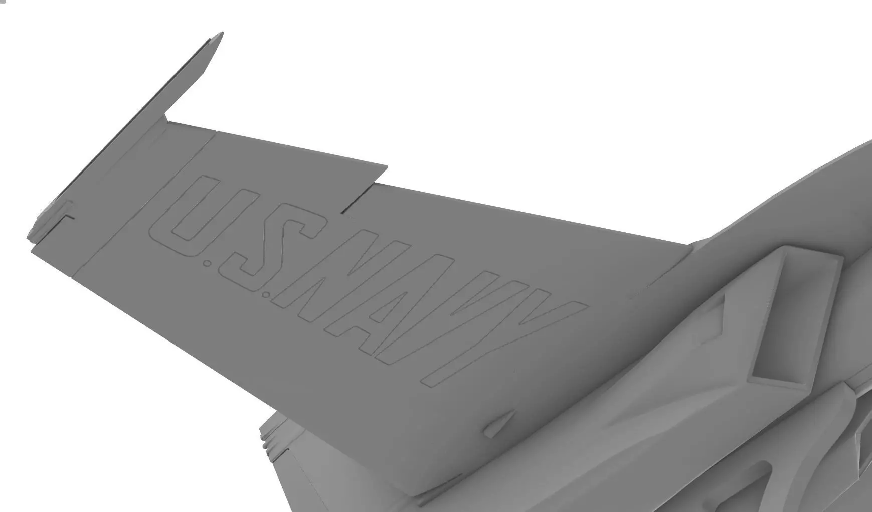 FA-18 Super Hornet US Navy  Blue Angels 3D print model_7