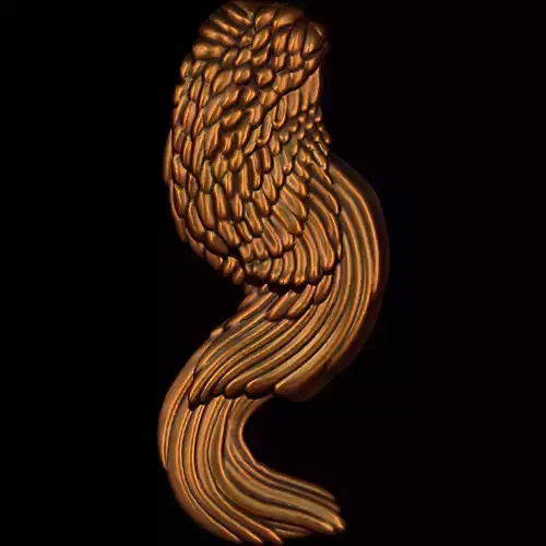 Wing Pendant 3d Model