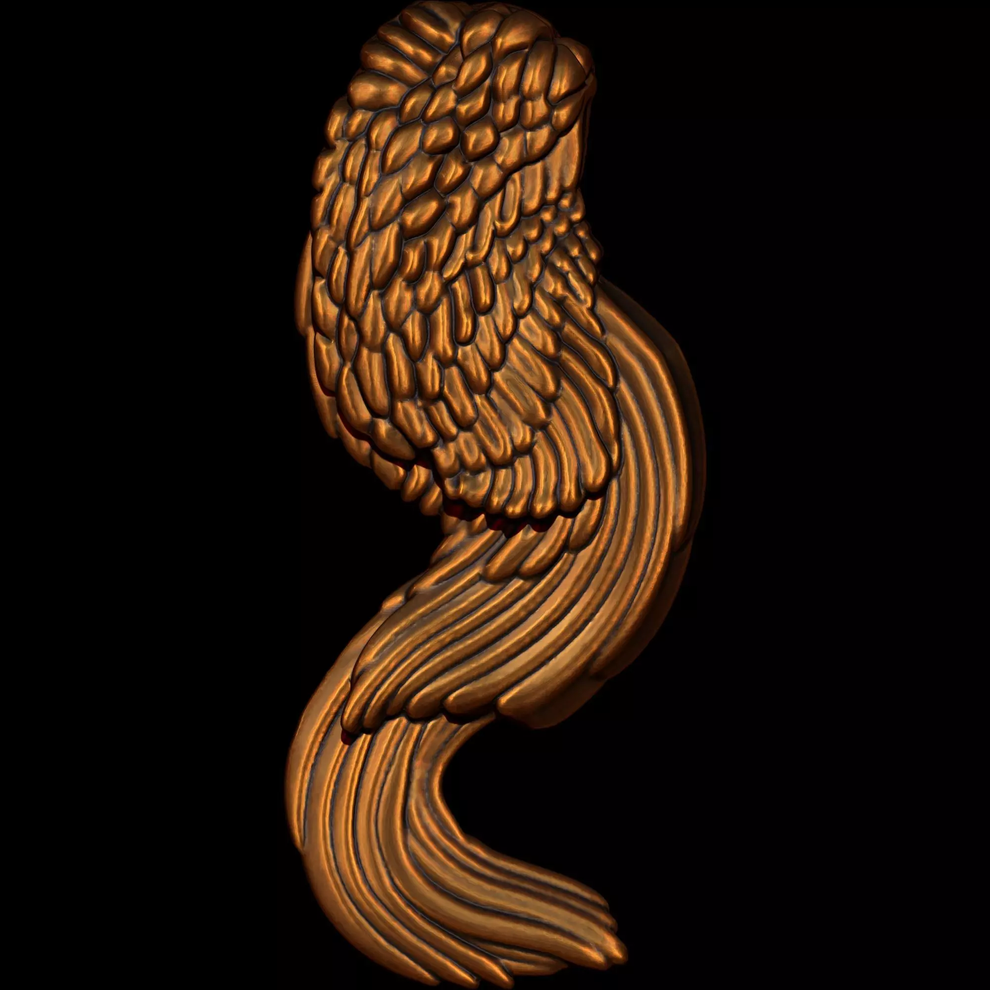 Wing Pendant 3d Model 3D print model