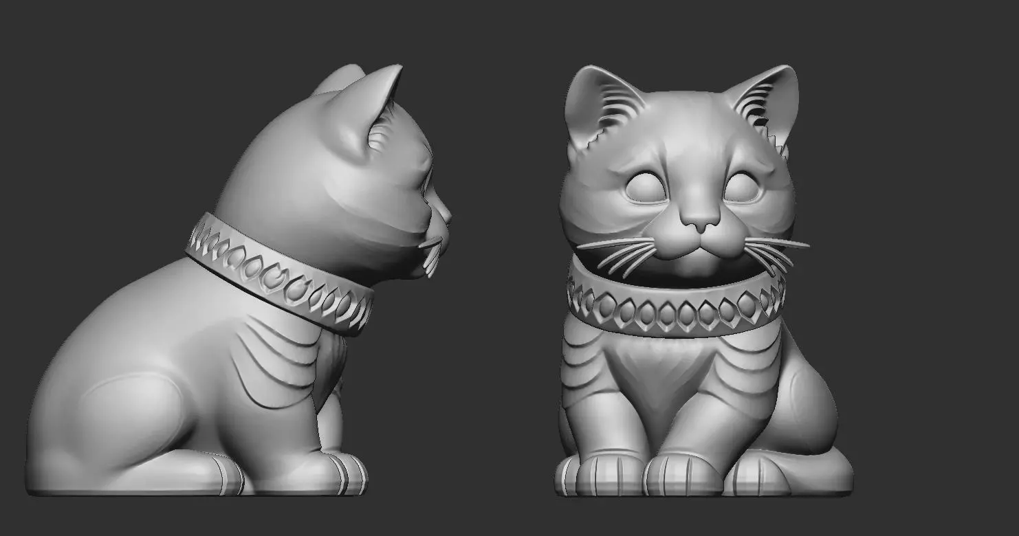 Cat Cute 2 3D print model_2
