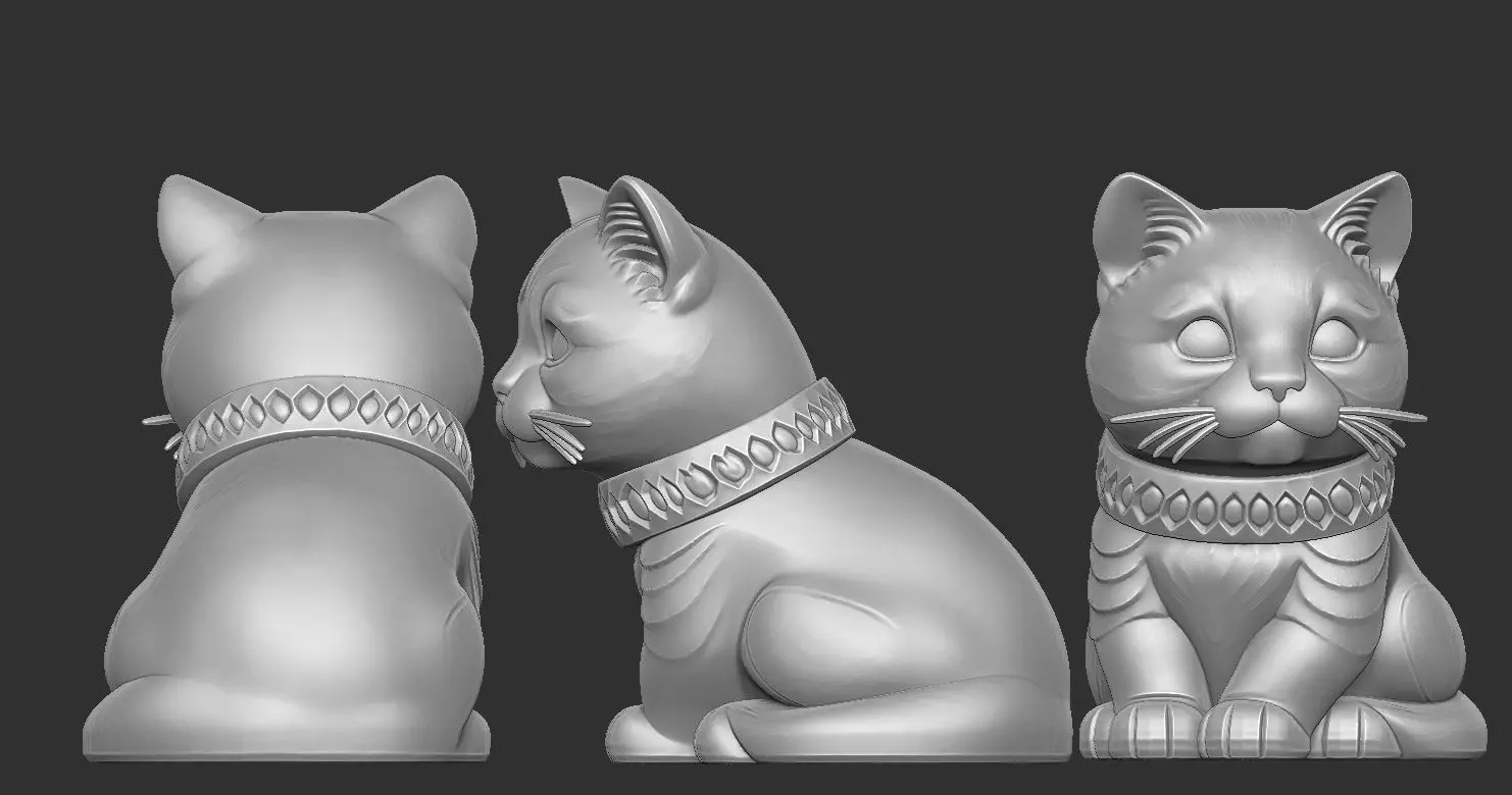 Cat Cute 2 3D print model_1