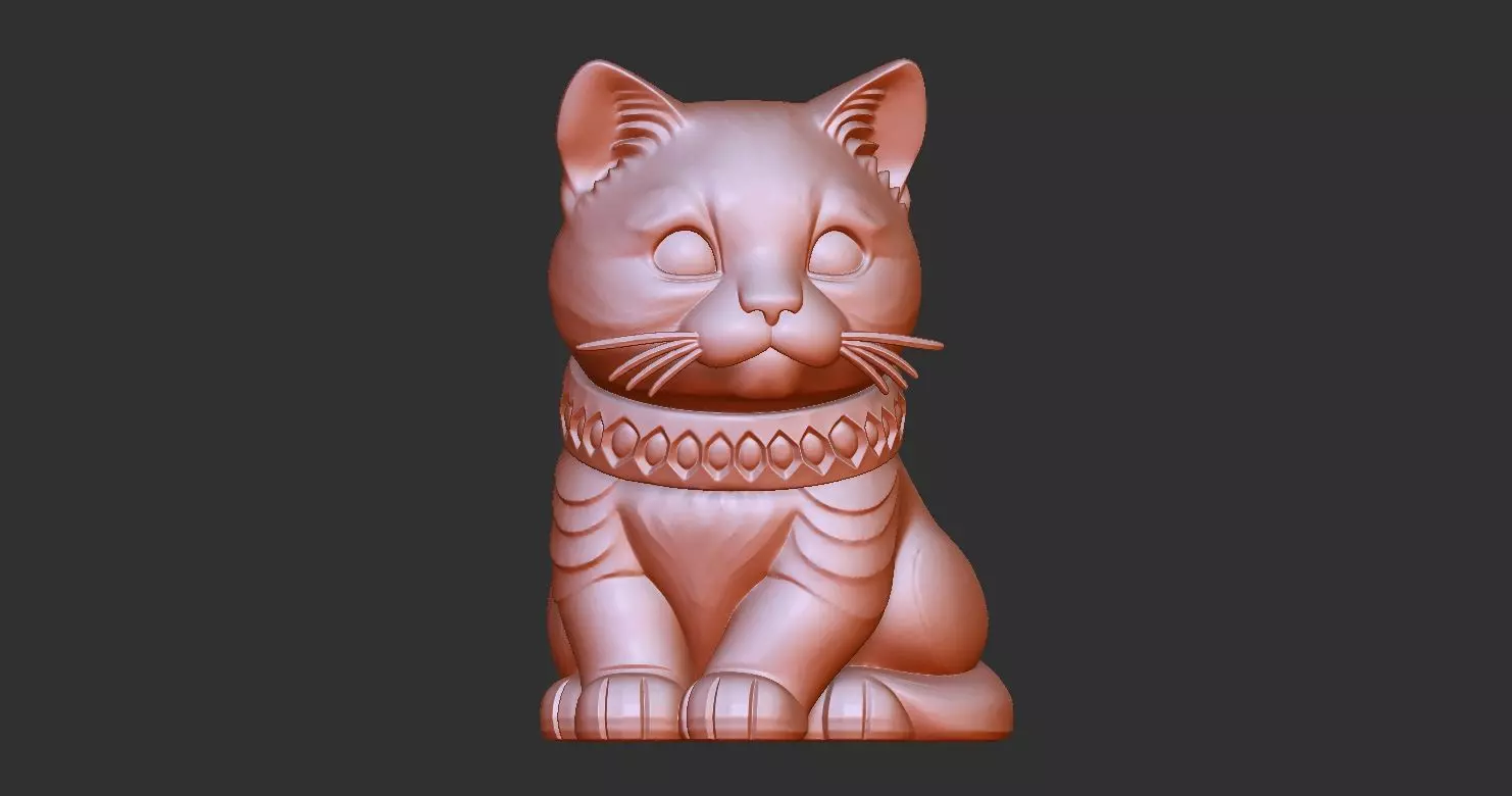 Cat Cute 2 3D print model_3