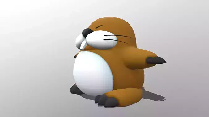 Choropoo Low-poly 3D model
