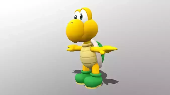 Nokonoko Low-poly 3D model