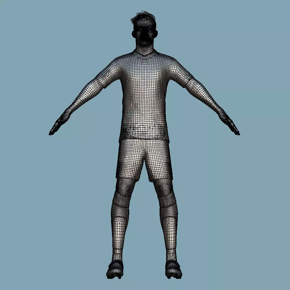 T-Pose Rigged Konrad Laimer Bayern Munich 24-25 3D model_4