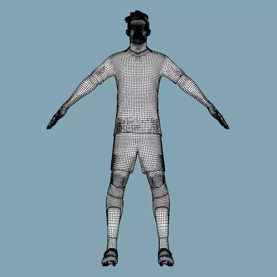 T-Pose Rigged Konrad Laimer Bayern Munich 24-25 3D model_6