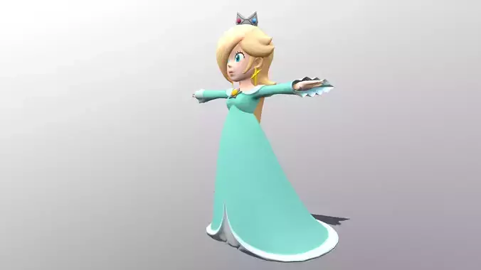 Rosetta Low-poly 3D model
