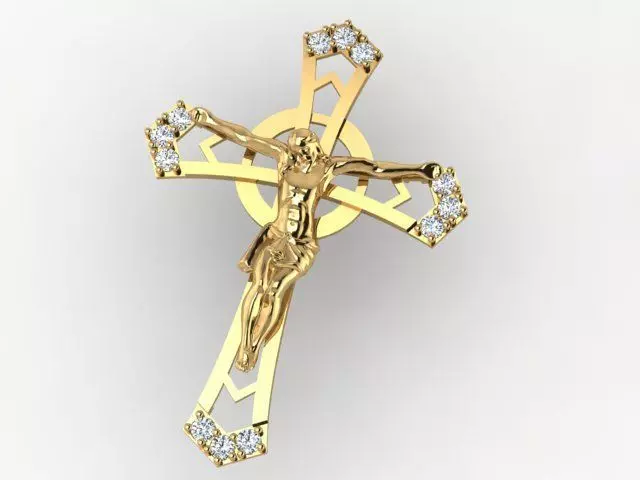 The Cross Pendant An Eternal Symbol in 3D Art 3D print model_2