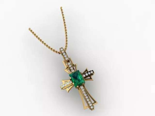 The Cross Pendant An Eternal Symbol in 3D Art 3D print model_12