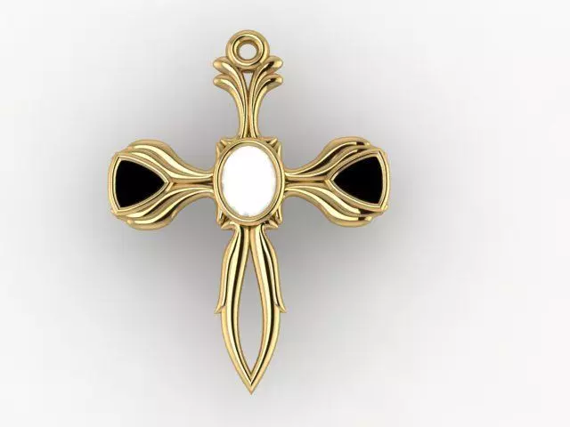 The Cross Pendant An Eternal Symbol in 3D Art 3D print model_8