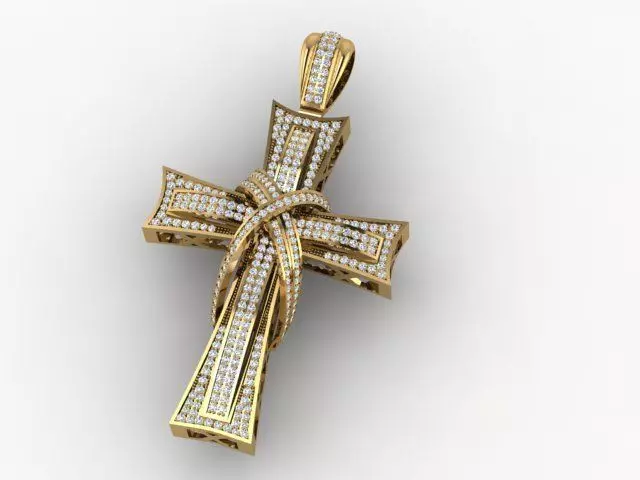 The Cross Pendant An Eternal Symbol in 3D Art 3D print model_4