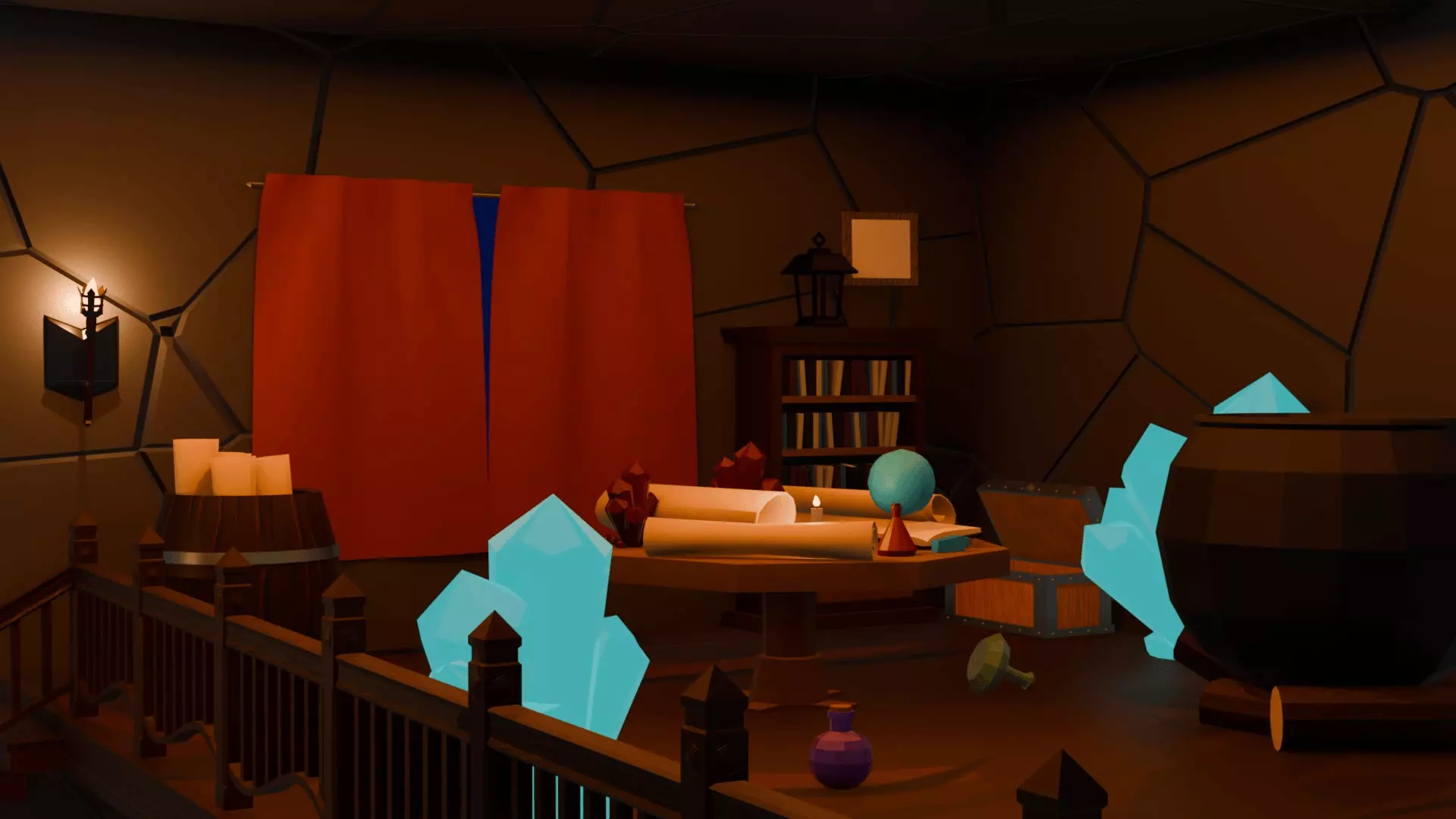 Low Poly Fantasy Props Pack Low-poly 3D model_1