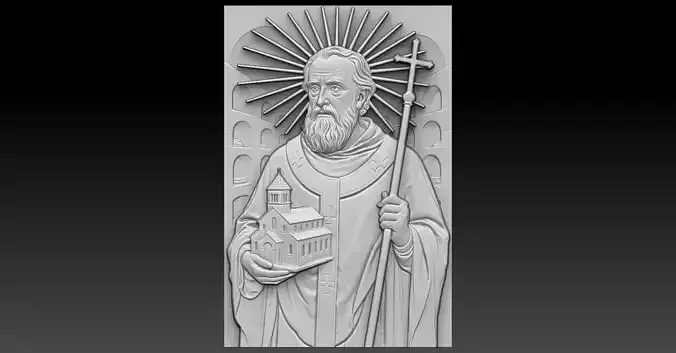 1 Saint John CNC Relief Model