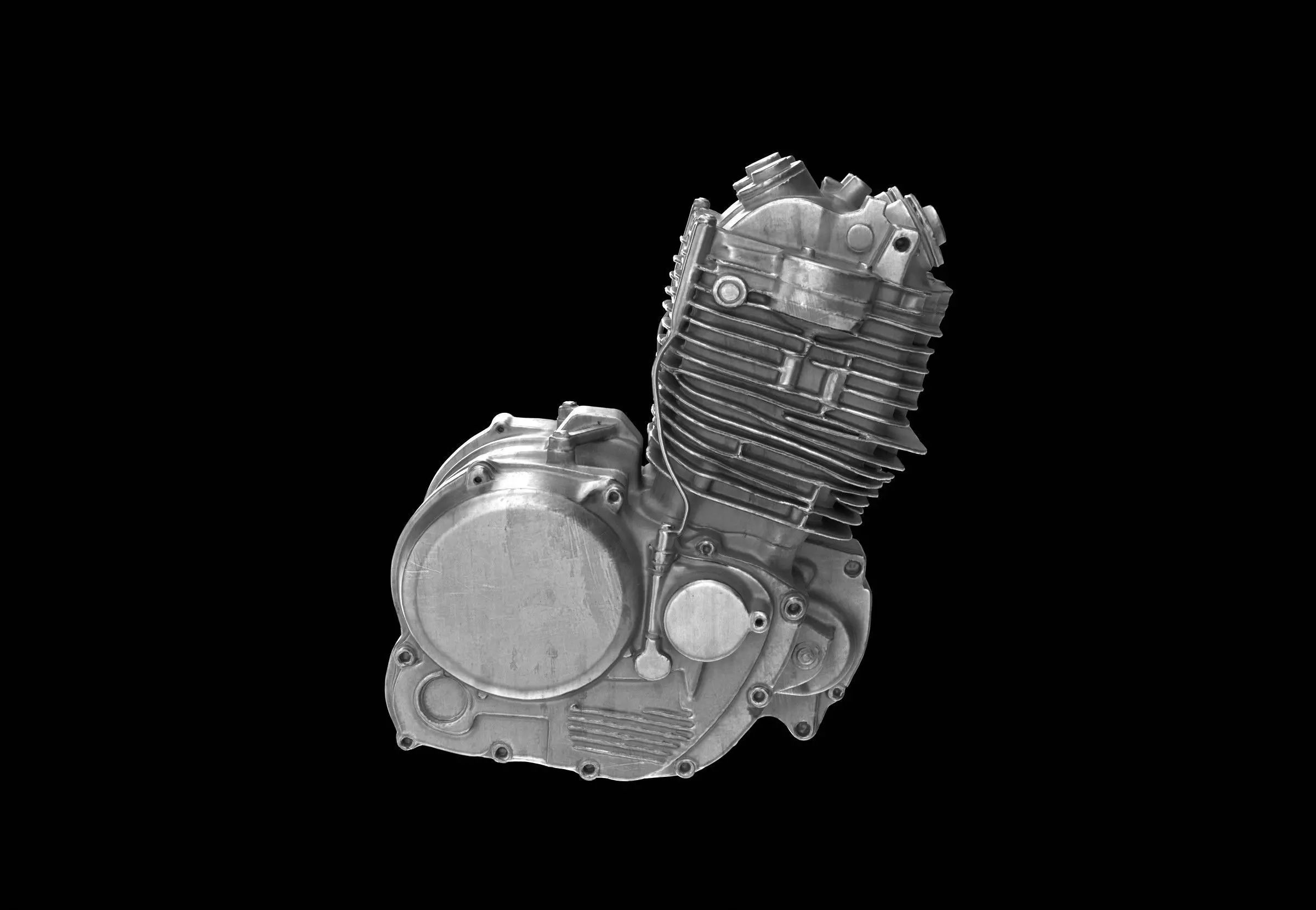 motorcycle engine 3D model_1