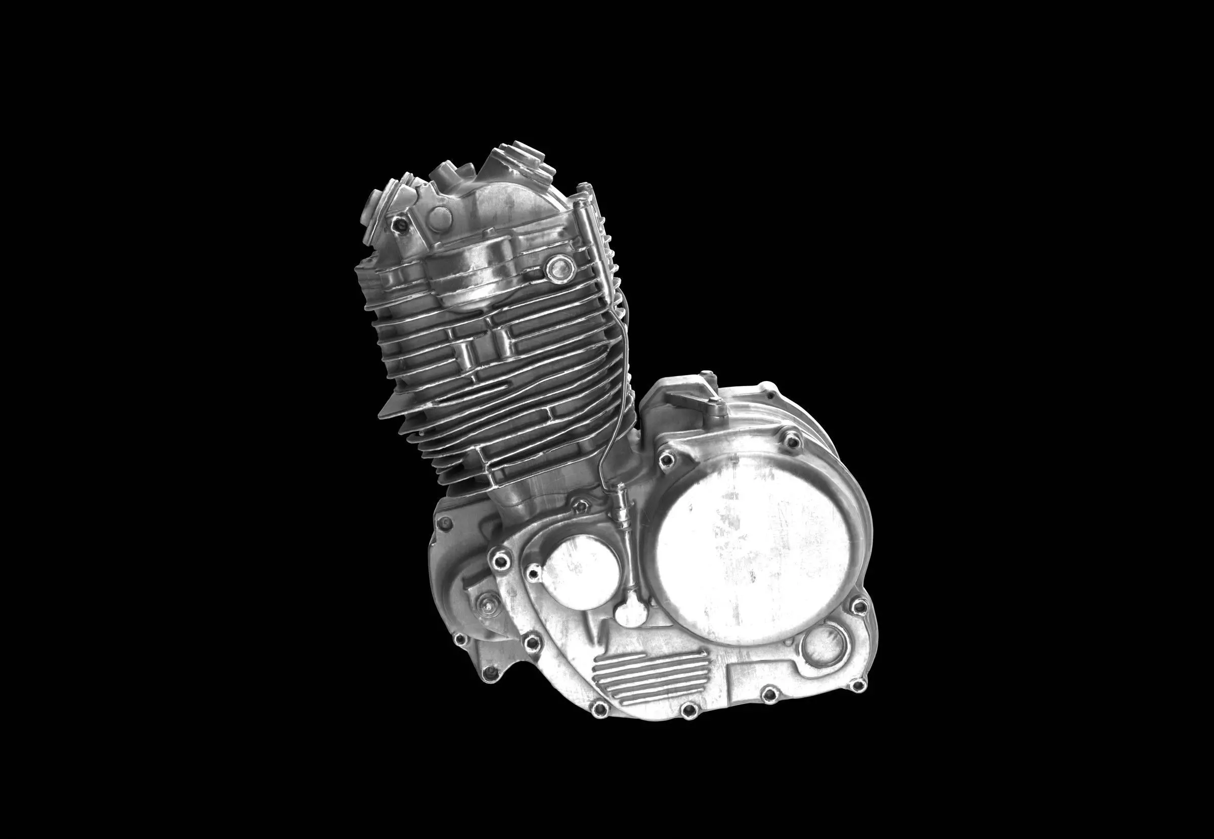 motorcycle engine 3D model_5