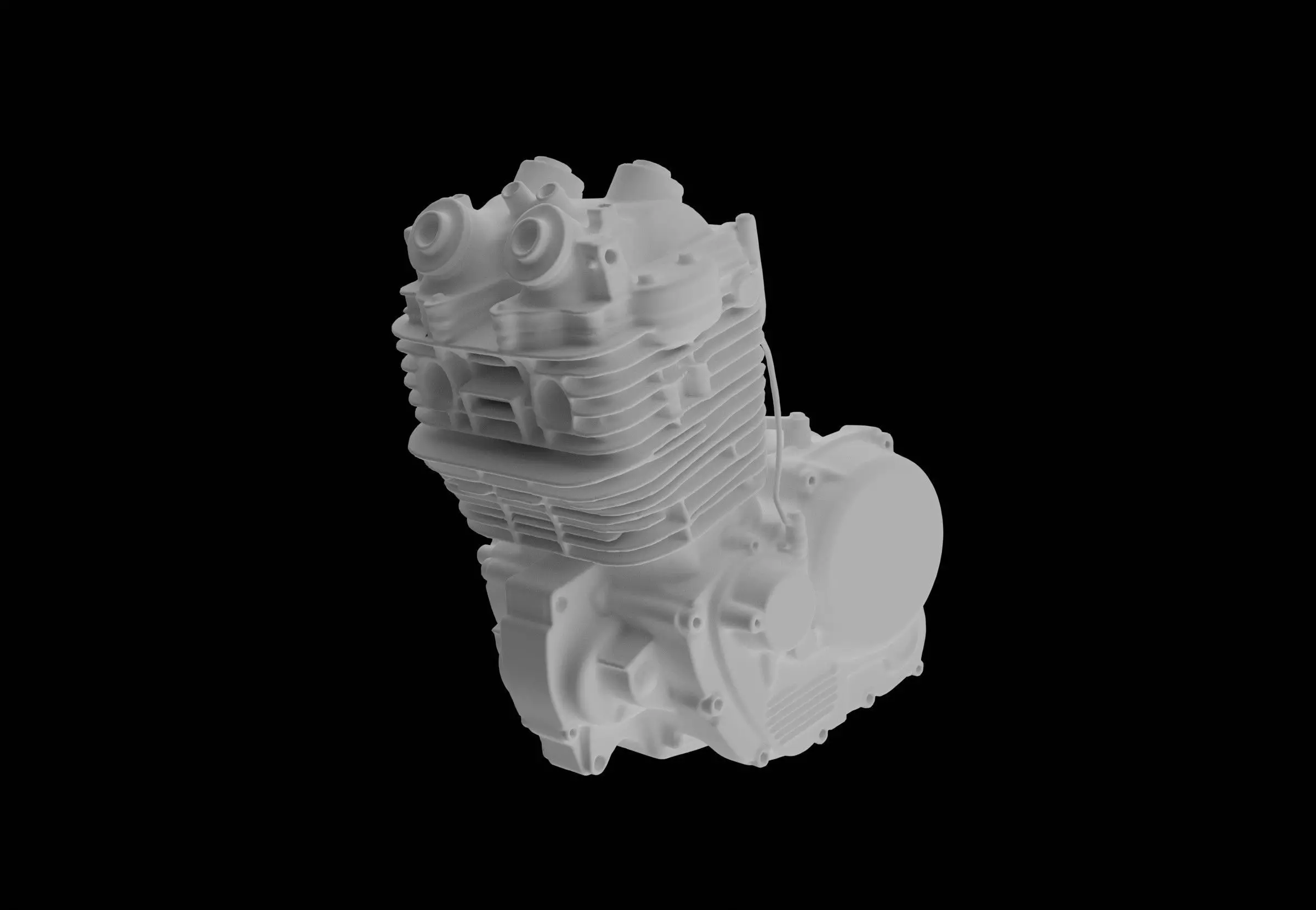motorcycle engine 3D model_7