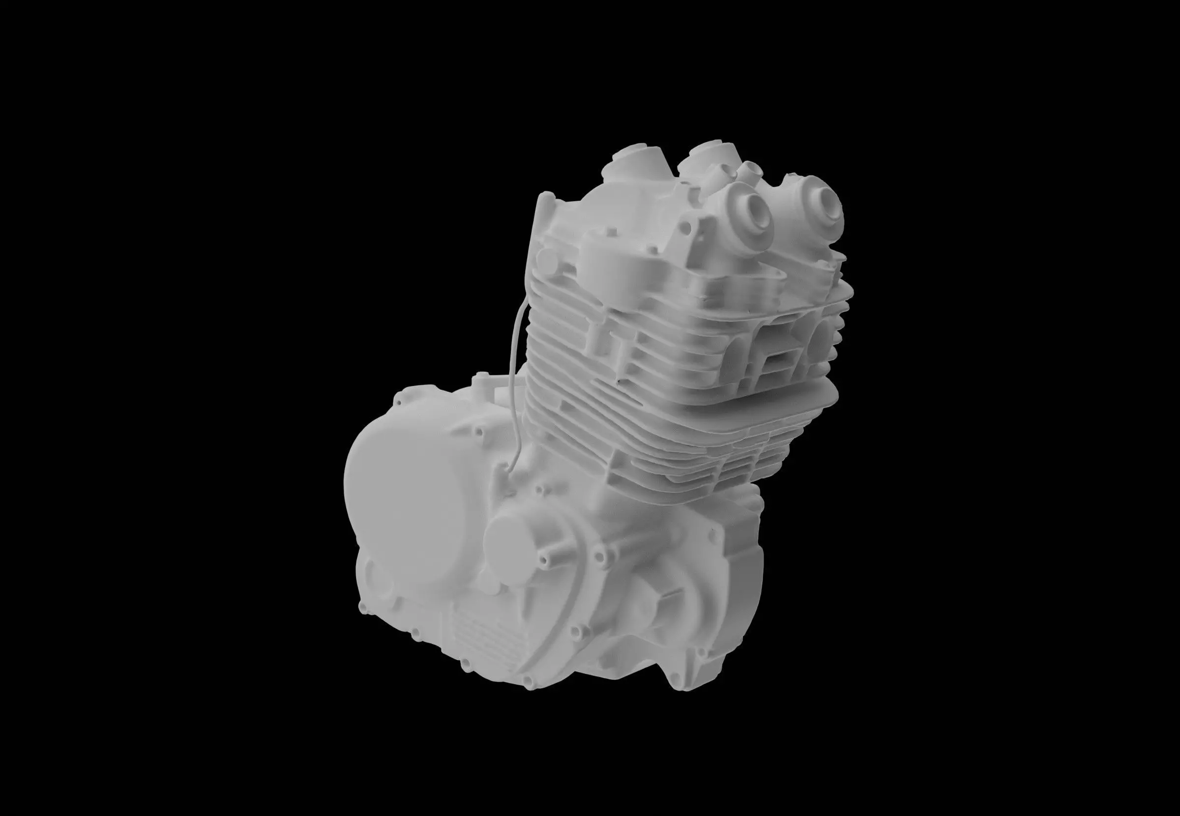 motorcycle engine 3D model_8