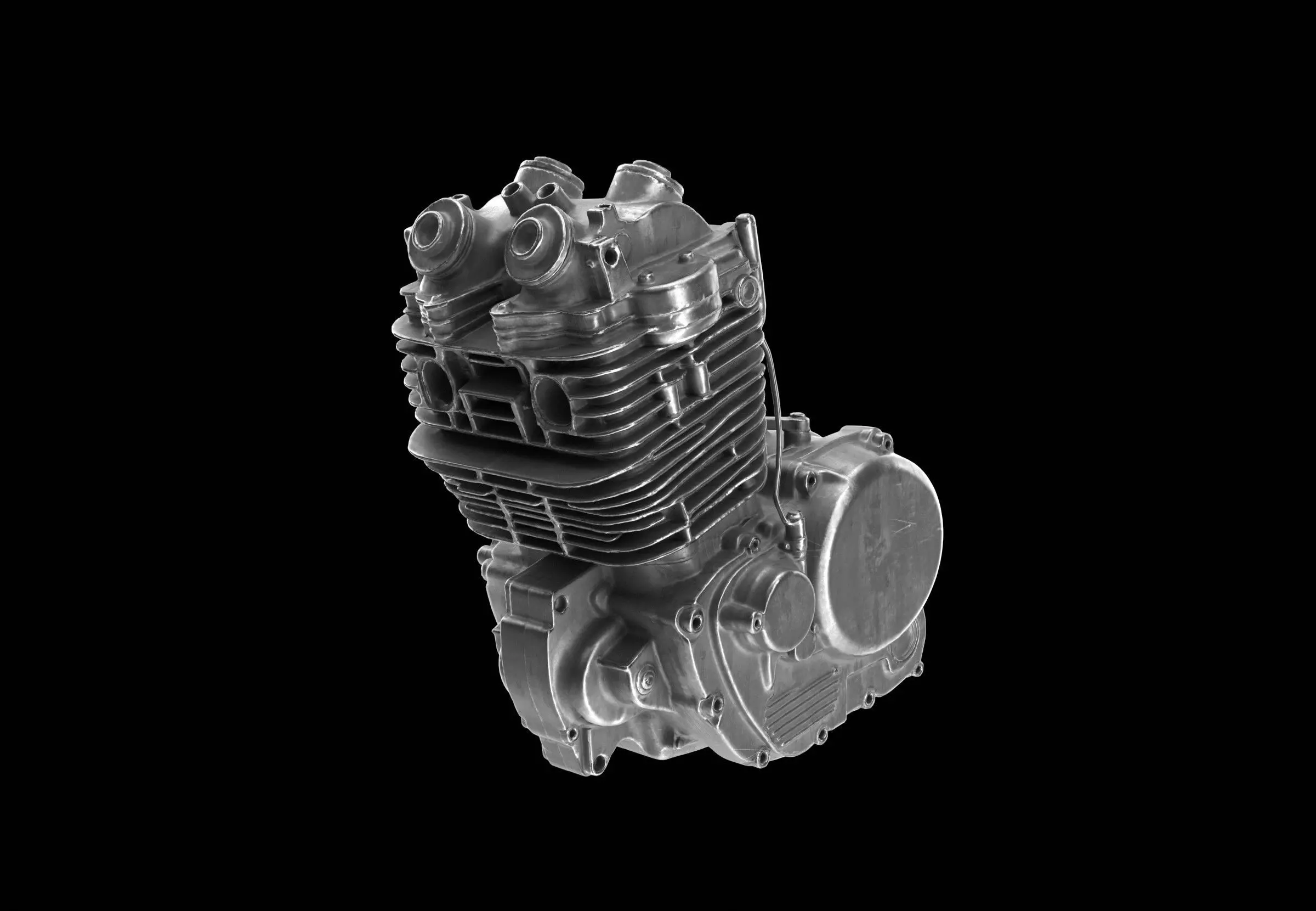 motorcycle engine 3D model_6