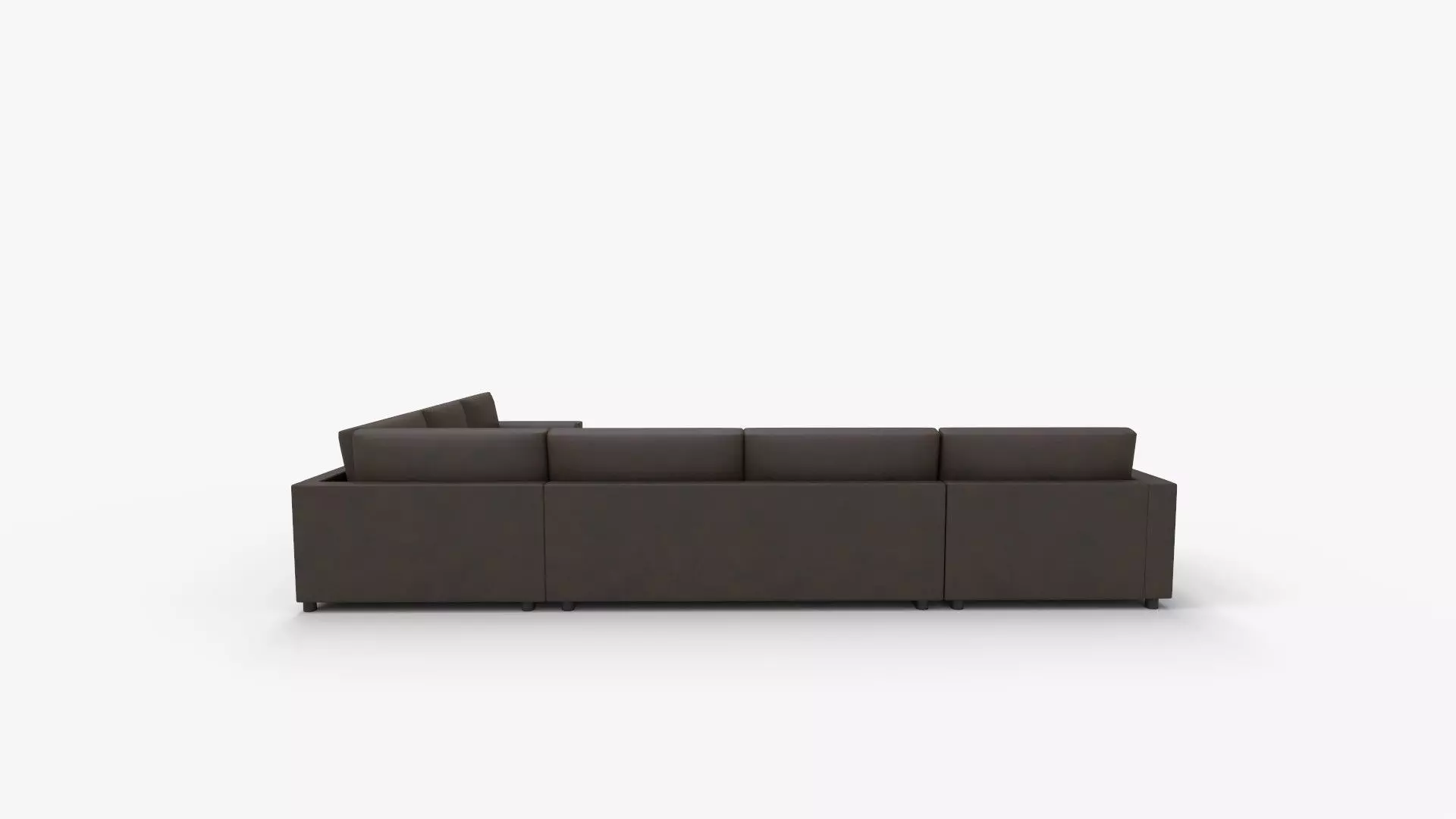 Aris Piece Left Arm Chaise Sectional Sofa with Wedge 3D model_3
