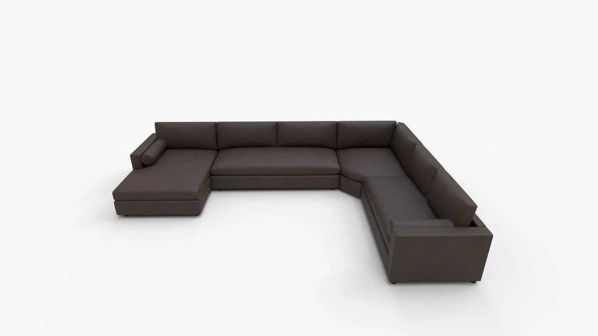 Aris Piece Left Arm Chaise Sectional Sofa with Wedge 3D model_8