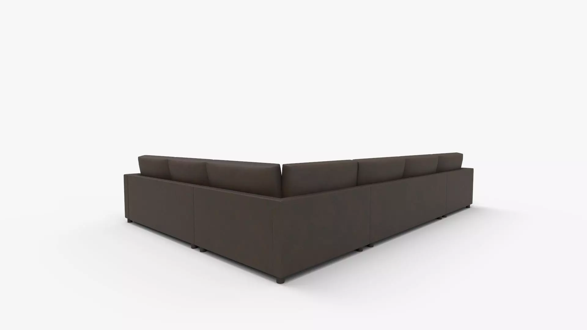 Aris Piece Left Arm Chaise Sectional Sofa with Wedge 3D model_4